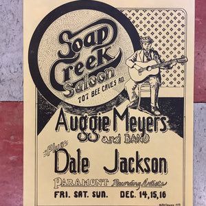 Auggie Meyers and Dale Jackson at Soap Creek Saloon - 1973 (Poster)
