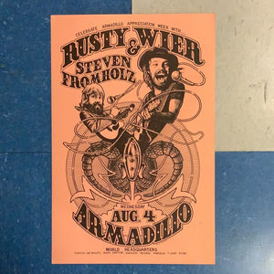 Rusty Weir & Steven Fromholz at Armadillo - 1976 (Poster)