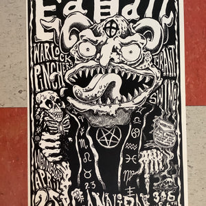 Ed Hall at Cannibal Club - 1990 (Poster)