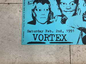 Pain Teens and Bayou Pigs at Vortex - 1991 (Poster)