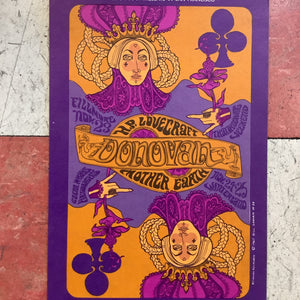 Donovan at The Fillmore and Winterland - 1967 (Postcard)