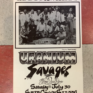 Uranium Savages at Soap Creek Saloon - 1977 (Poster)