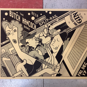 The Butch Hancock Band at Split Rail - 1976 (Poster)