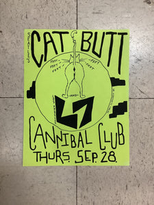 Cat Butt and L7 at Cannibal Club - 1989 (Poster)