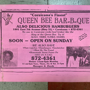 Queen Bee Bar-B-Que (Poster)