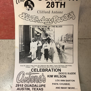 Clifford Antone Birthday Party at Antone's (Poster)