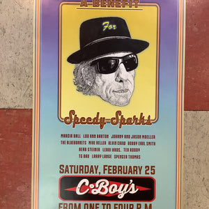 Benefit for Speedy Sparks at C-Boys (Poster)