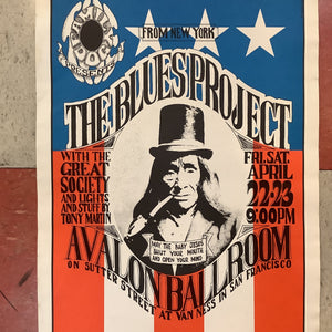 The Blues Project and Great Society at Avalon Ballroom - 1966 (Poster)