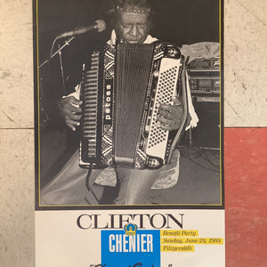 Clifton Chenier Benefit Party at Fizgerald's - 1984 (Poster)