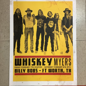 Whiskey Myers at Billy Bob's - 2020 (Poster)