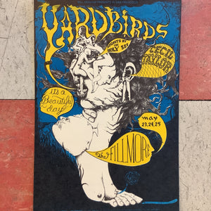 The Yardbirds at The Fillmore - 1968 (Postcard)