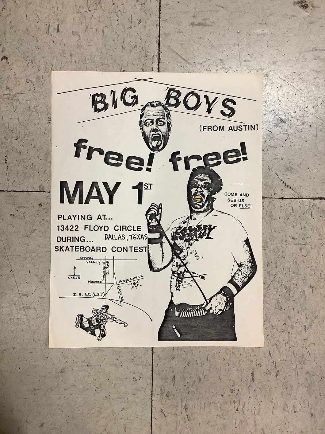 Big Boys at Dallas, Texas Skateboard Contest (Poster)