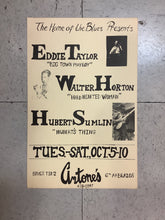 Load image into Gallery viewer, Eddie Taylor, Walter Horton, and Hubert Sumlin at Antone&#39;s - 1976 (Poster)
