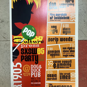Pop Culture Press SXSW Party at Dog & Duck Pub - 2005 (Poster)