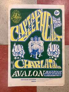 Captain Beefheart & Charlatans at Avalon Ballroom - 1966 (Poster