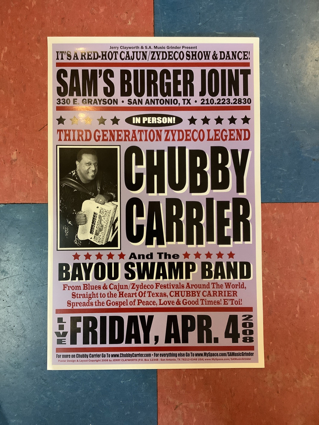 Chubby Carrier at Sam's Burger Joint - 2008 (Poster)