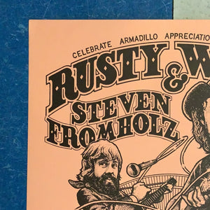 Rusty Weir & Steven Fromholz at Armadillo - 1976 (Poster)