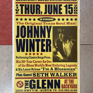 Johnny Winter at The Glenn @ The Backyard - 2006 (Poster)