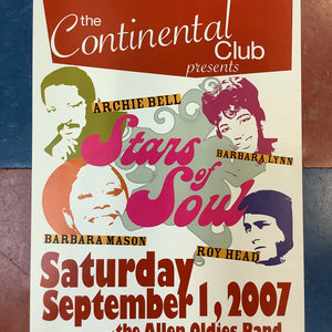 The Stars of Soul at The Continental Club - 2007 (Poster)