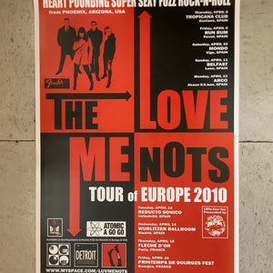 The Love Me Nots Tour of Europe - 2010 (Poster)