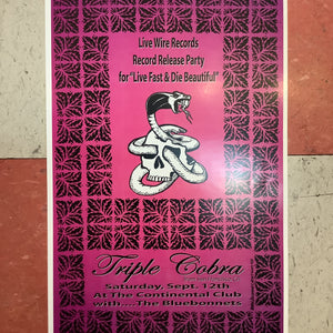 Triple Cobra with The Bluebonnets at Continental Club - 2009 (Poster)