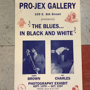 "The Blues in Black and White" at Pro-Jex Gallery (Poster)