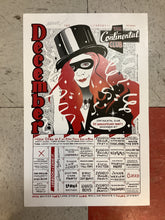 Load image into Gallery viewer, Continental Club December Calendar - 1988 (Poster)
