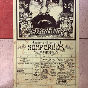 Soap Creek Saloon December Calendar - 1976 (Poster)
