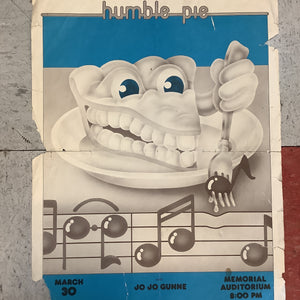 Humble Pie and Jo Jo Gunne at Dallas Memorial Auditorium - 1973 (Poster)