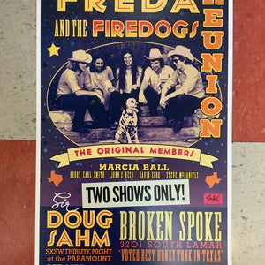 Freda and the Firedogs Reunion at the Paramount & Broken Spoke (Poster)