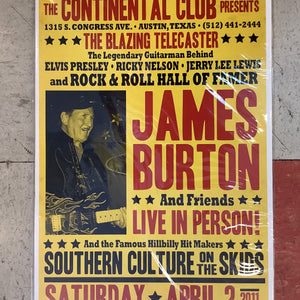 James Burton and Southern Culture on the Skids at Continental Club - 2011 (Poster)