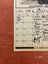 Load image into Gallery viewer, Soap Creek Saloon January Calendar - 1978 (Poster)
