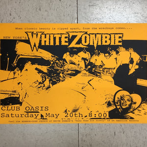 White Zombie at Club Oasis - 1989 (Poster)