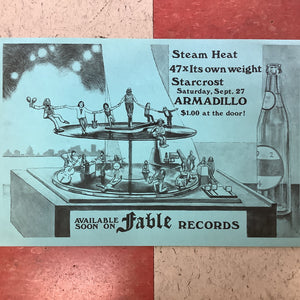 Steam Heat and Starcrost at Armadillo (Poster)