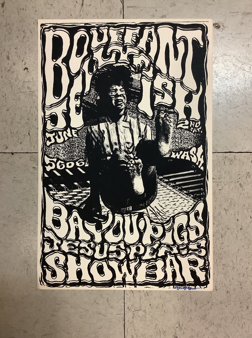 Bouffant Jellyfish at Showbar - 1990 (Poster)