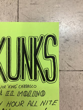 Load image into Gallery viewer, Skunks, Joe &quot;King&quot; Carrasco, and El Molino at Raul&#39;s (Poster)
