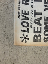 Load image into Gallery viewer, Beat Happening &amp; Some Velvet Sidewalk at The Underground - 1990 (Poster)
