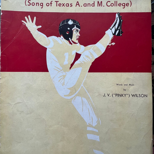 Aggie War Hymn (Song of Texas A. and M. College) 1938 Sheet Music