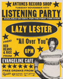 Lazy Lester "All Over You" Listening Party (Poster)