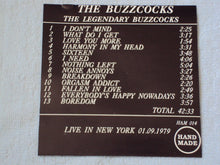Load image into Gallery viewer, Buzzcocks – Live In New York 1.09.1979 (CD)
