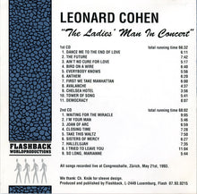 Load image into Gallery viewer, Leonard Cohen – The Ladies' Man In Concert (CD)
