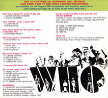 Load image into Gallery viewer, The Who – High Numbered • More BBC And TV- Sessions 1965-1970 (CD)

