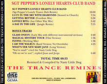 Load image into Gallery viewer, The Beatles – Sgt Pepper's Lonely Hearts Club Band - The Trance Mixes (CD)
