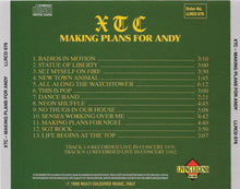 Load image into Gallery viewer, XTC – Making Plans For Andy (CD)
