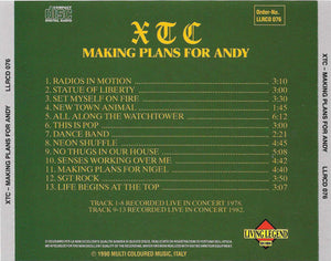 XTC – Making Plans For Andy (CD)