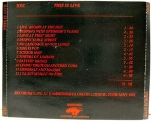 XTC - This Is Live (CD)