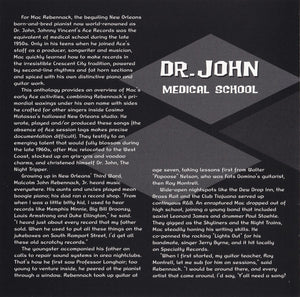 Dr. John – Medical School The Early Sessions Of Mac Dr. John Rebennack (CD)