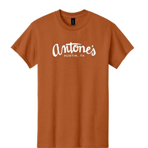 Burnt Orange Antone's Script Logo (T-Shirt)