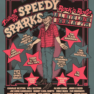 A Tribute to Speedy Sparks at The Continental Club - 2026 (Poster)