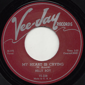 Billy Boy - My Heart Is Crying / Kissing At Midnight (45, RE)